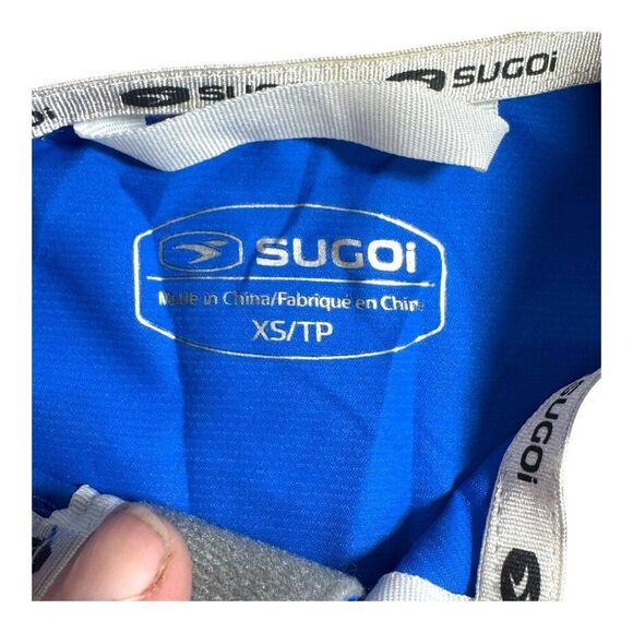 Sugoi Reflective Performance Cycling Vest Sleeveless Full Zip Jersey XS Blue - Picture 3 of 5